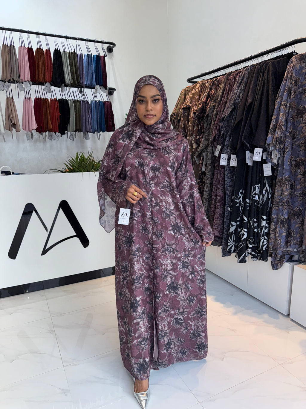 Double Chiffon Abaya