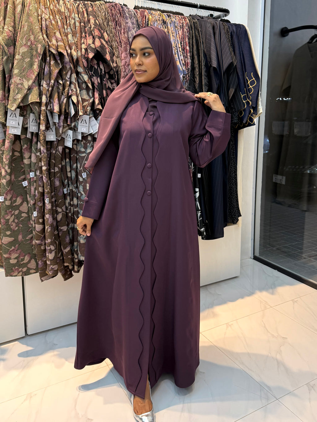 Mauve Abaya