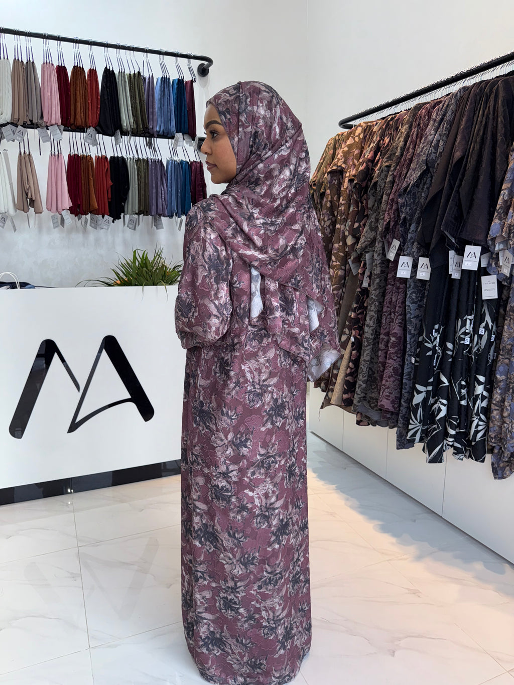 Double Chiffon Abaya