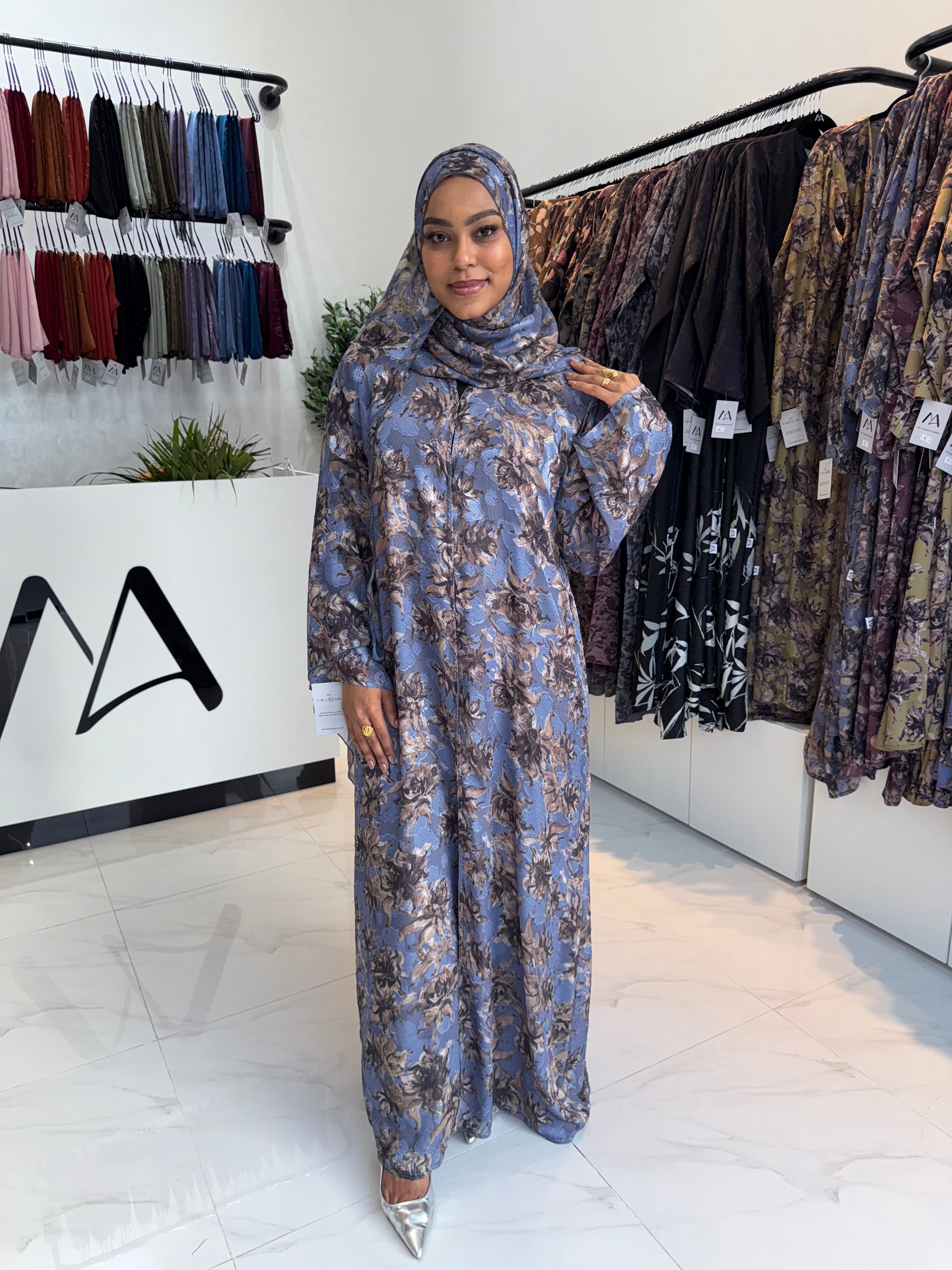 Double Chiffon Abaya