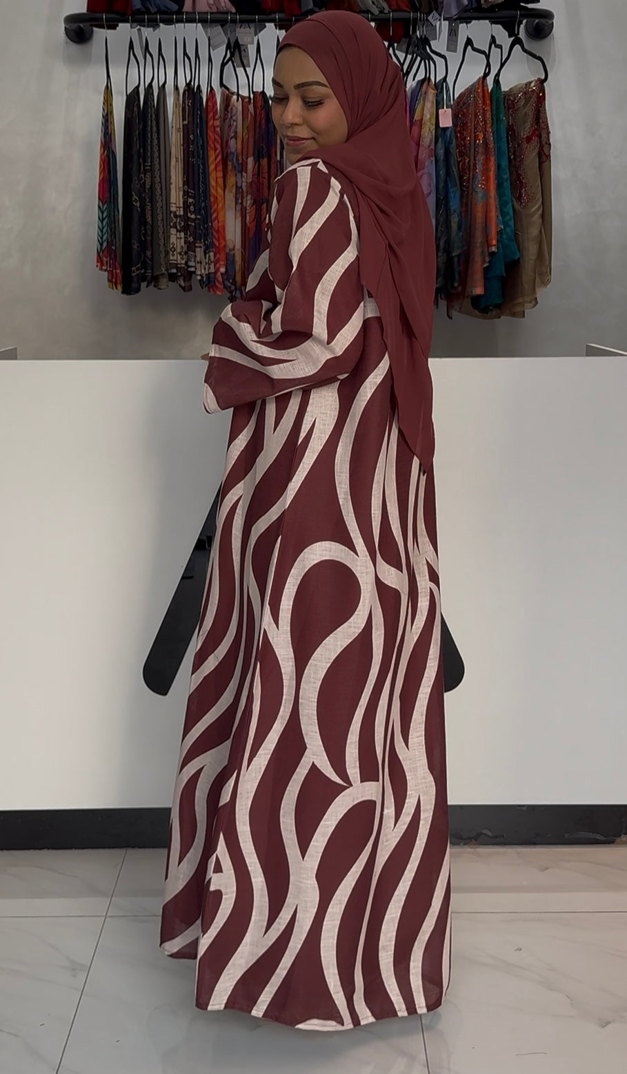 Burgundy Wave