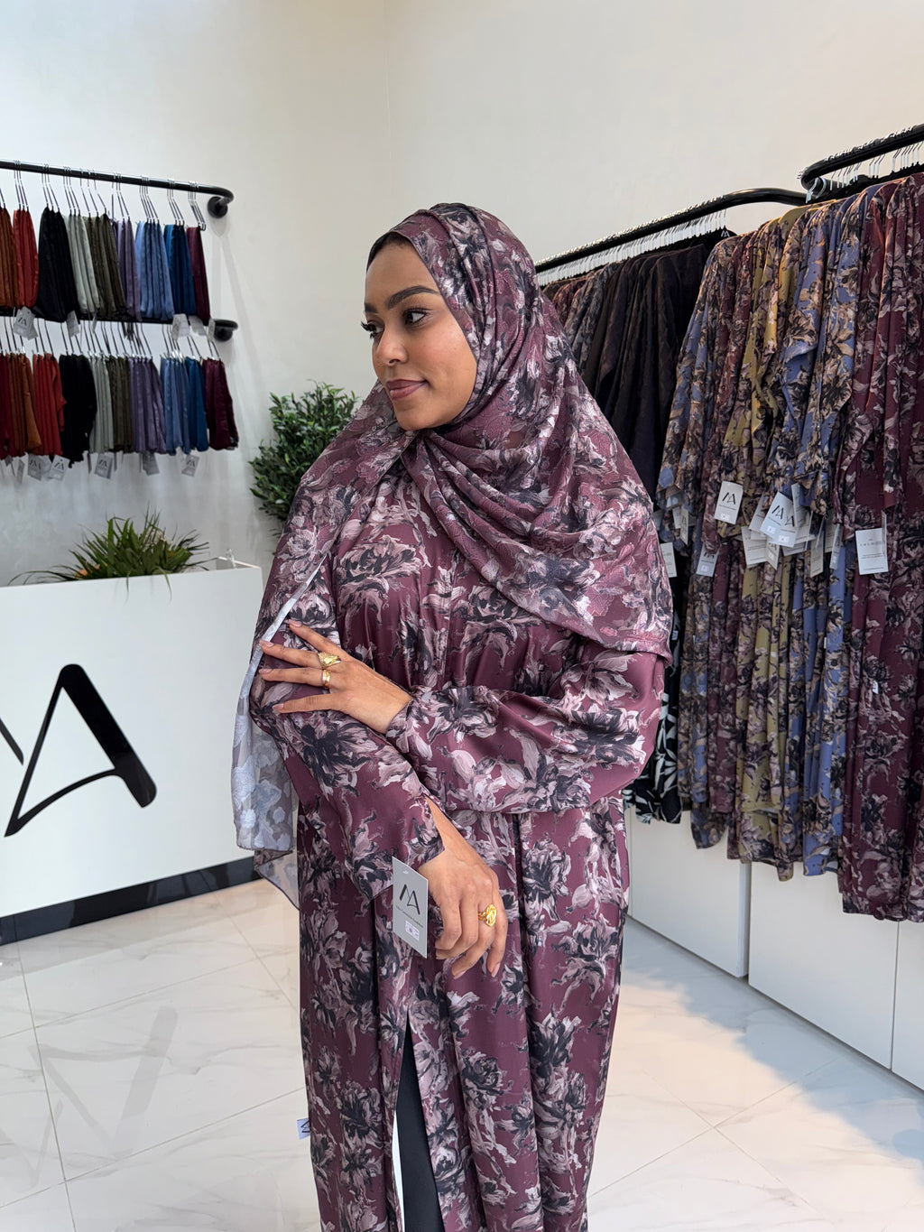 Printed Abaya