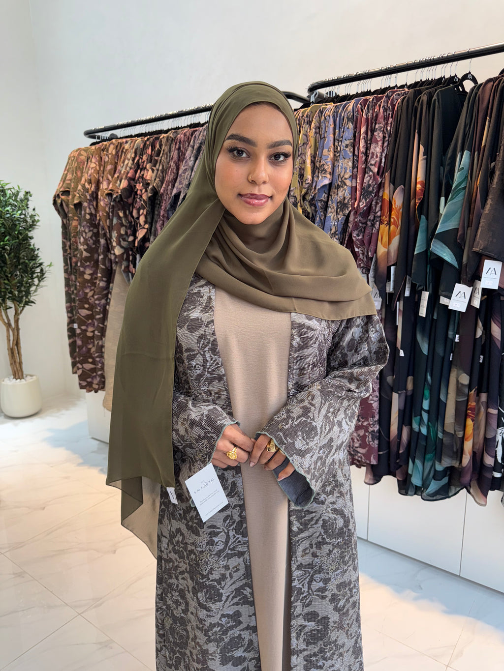 Printed Abaya