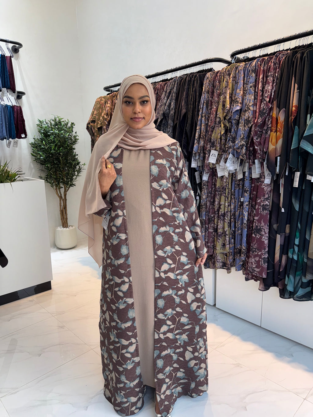Printed Abaya