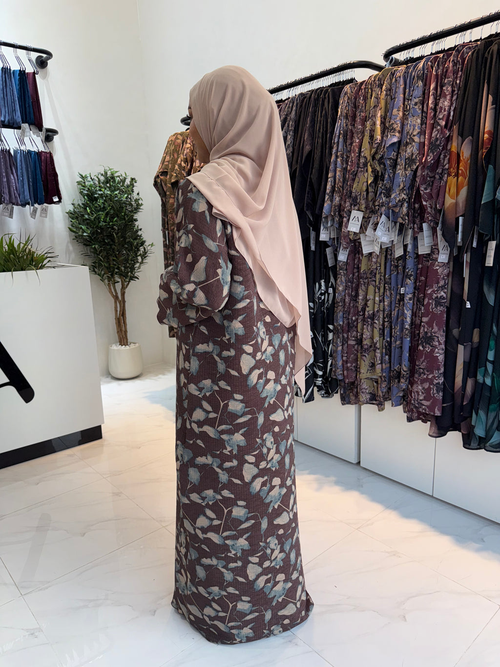Printed Abaya