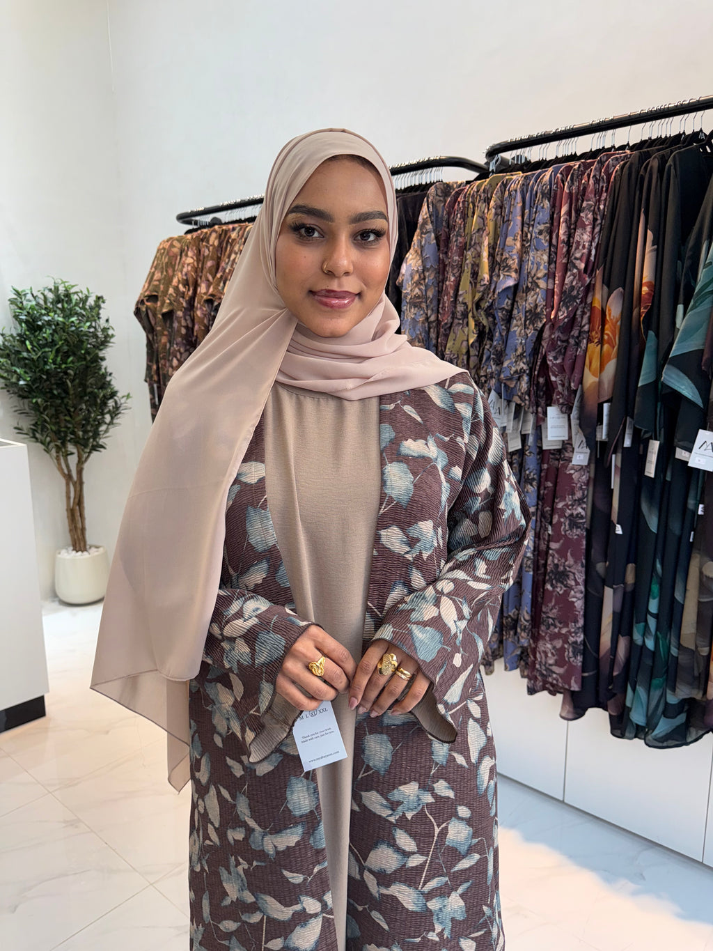 Printed Abaya