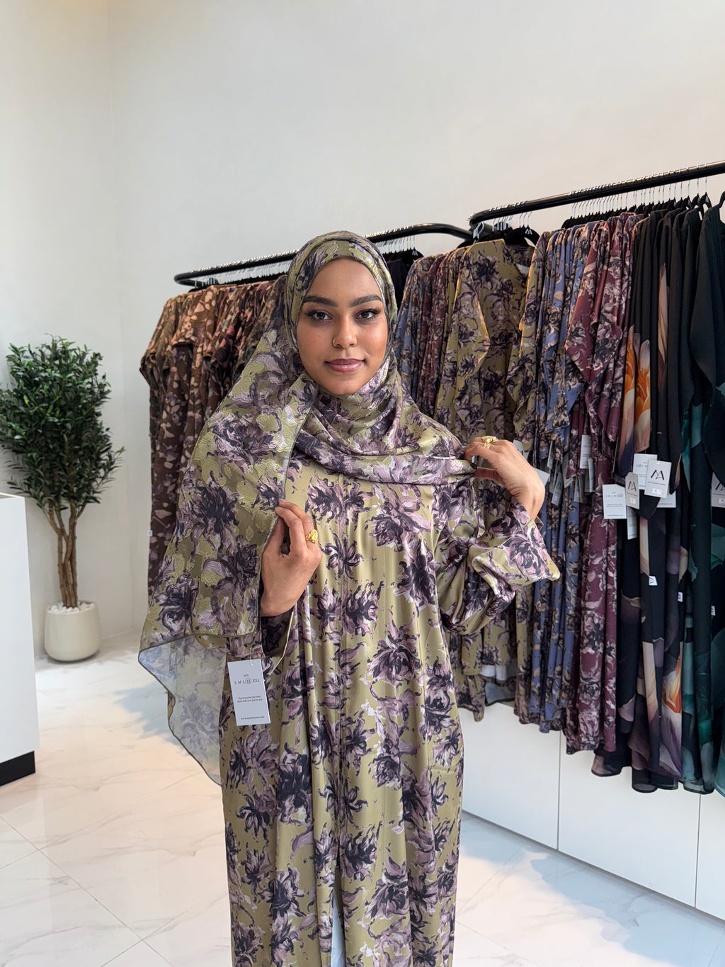 Printed Abaya