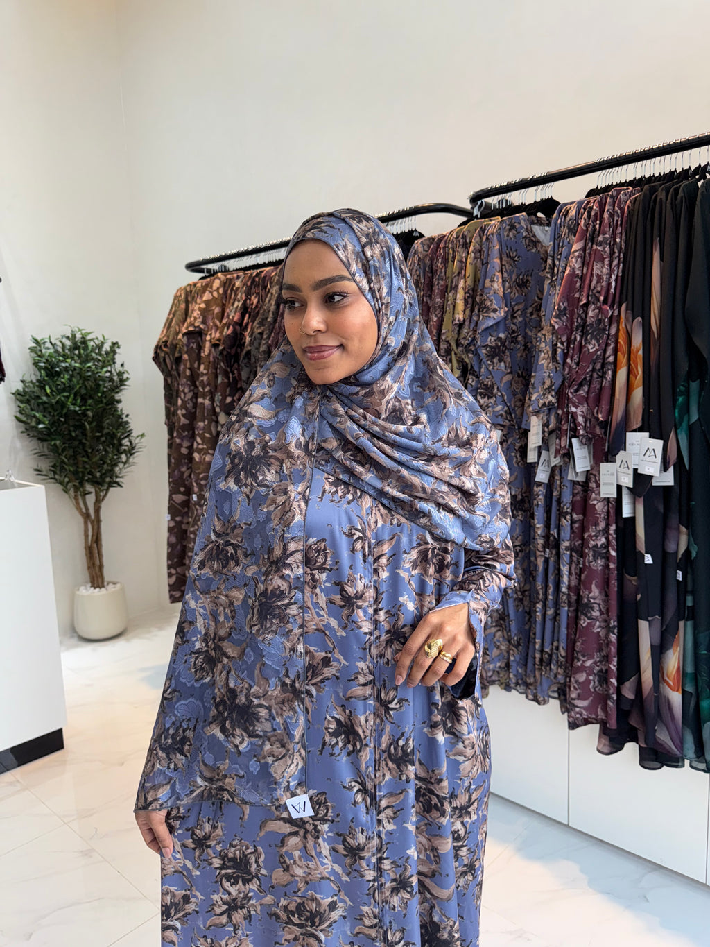 Printed Abaya
