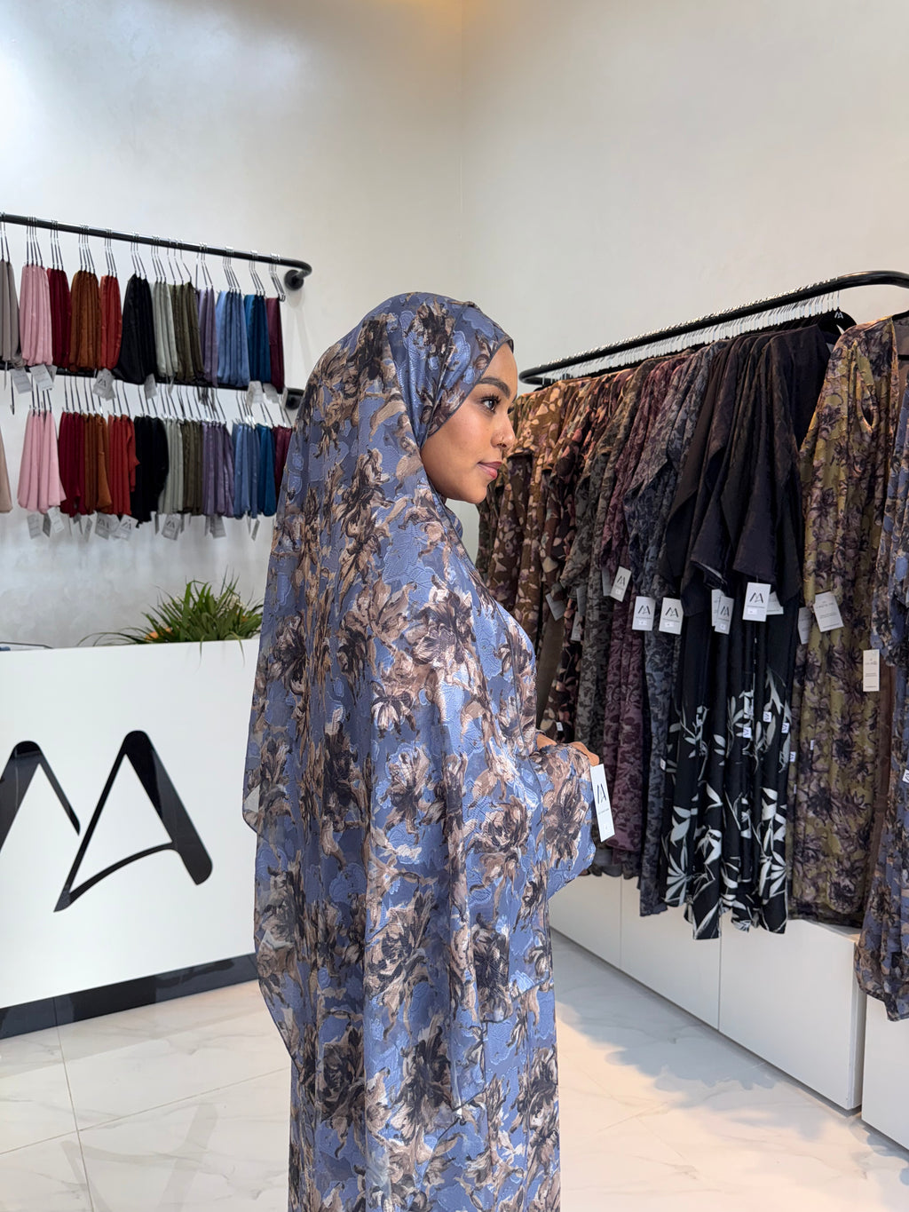Double Chiffon Abaya