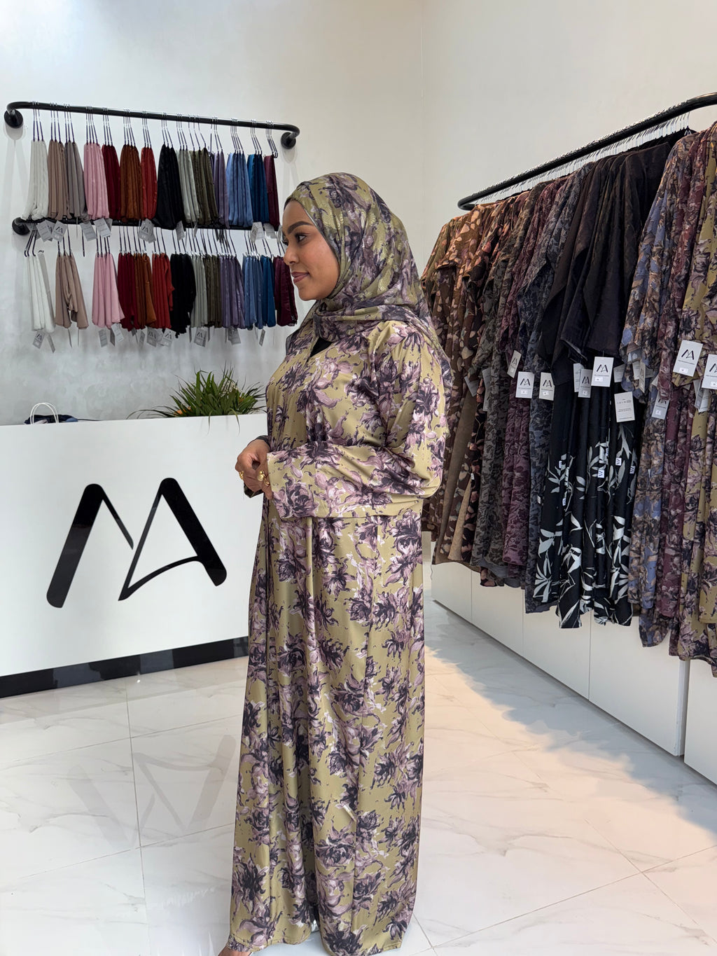 Printed Abaya