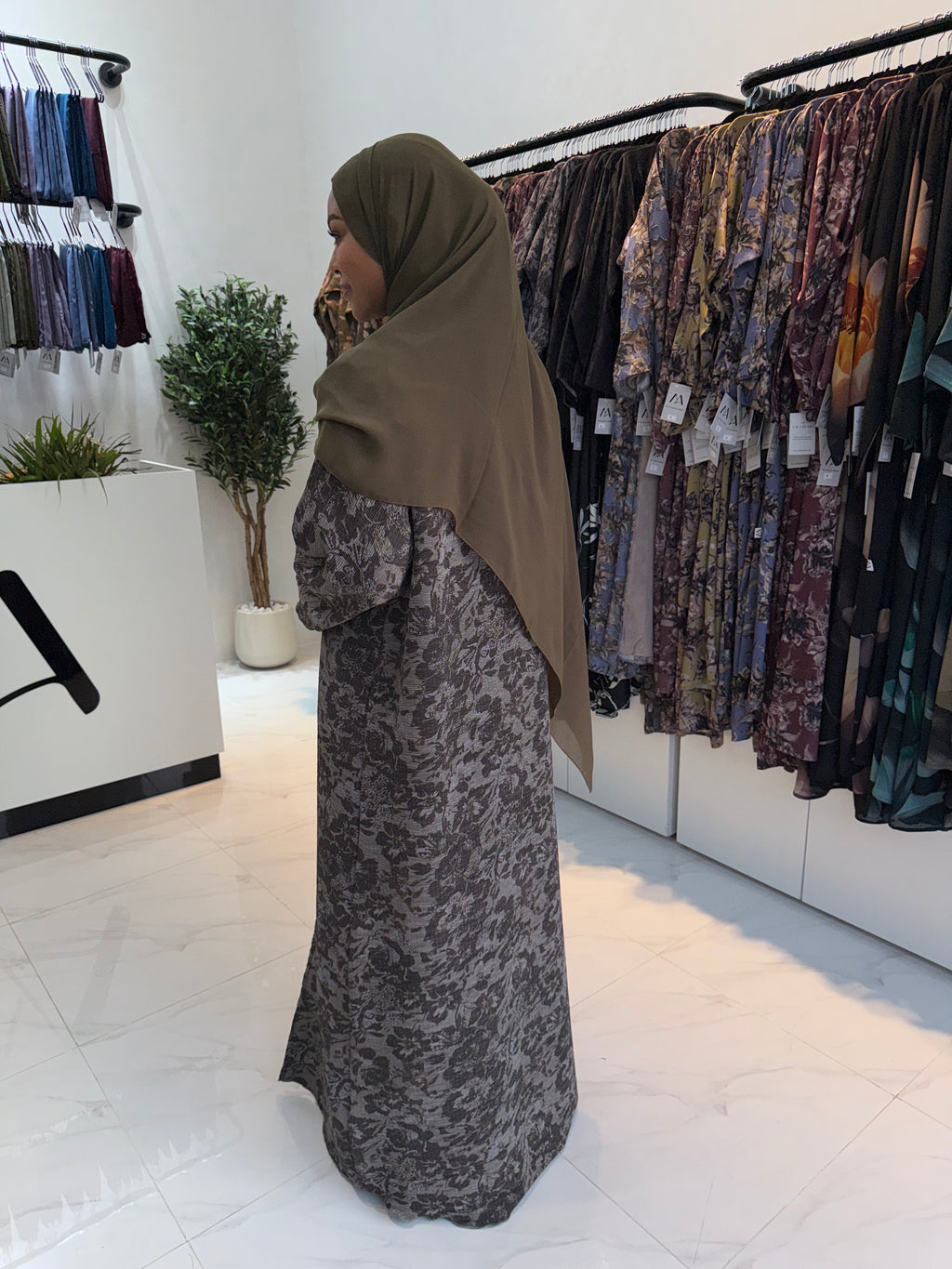 Printed Abaya