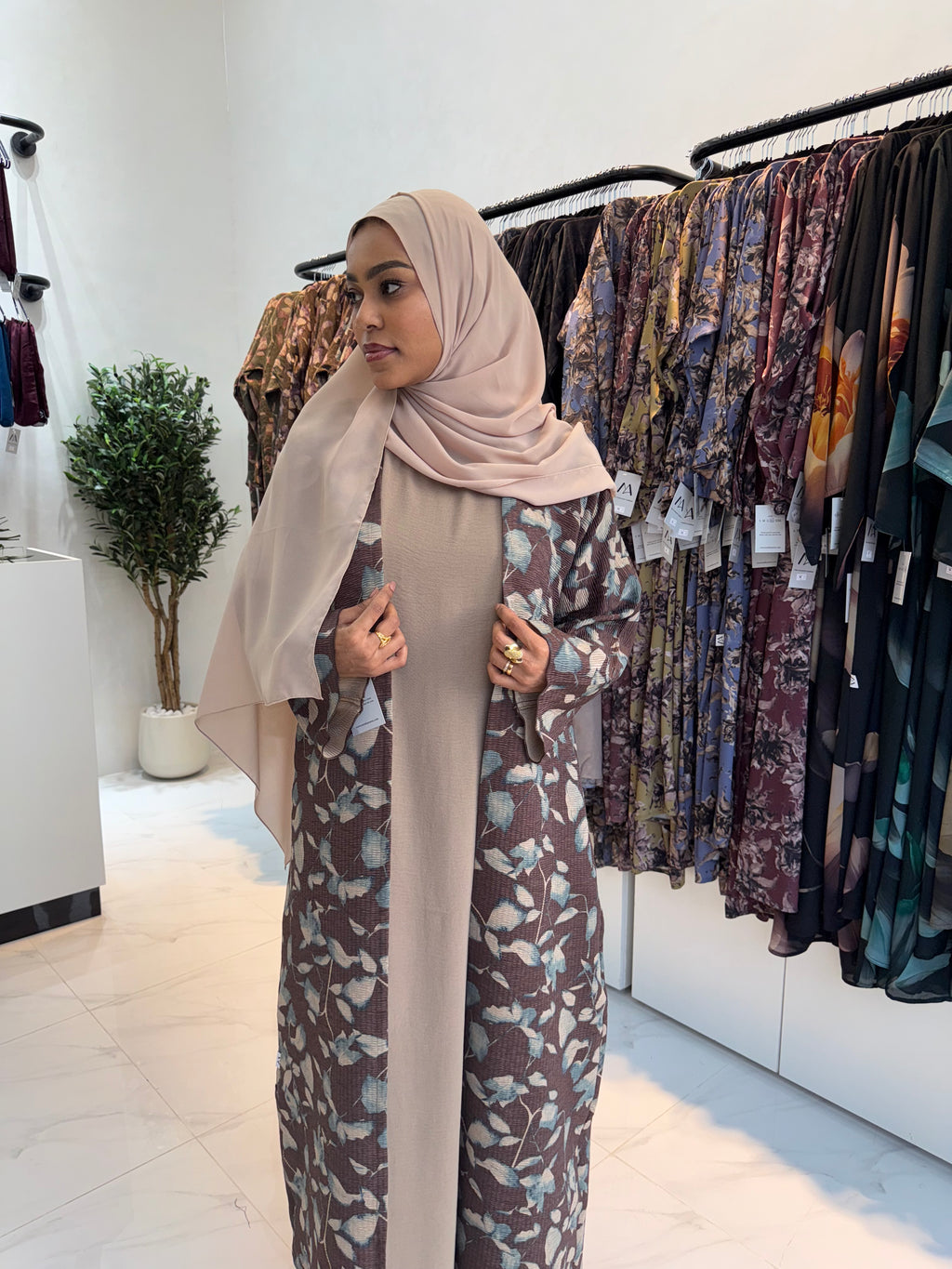Printed Abaya