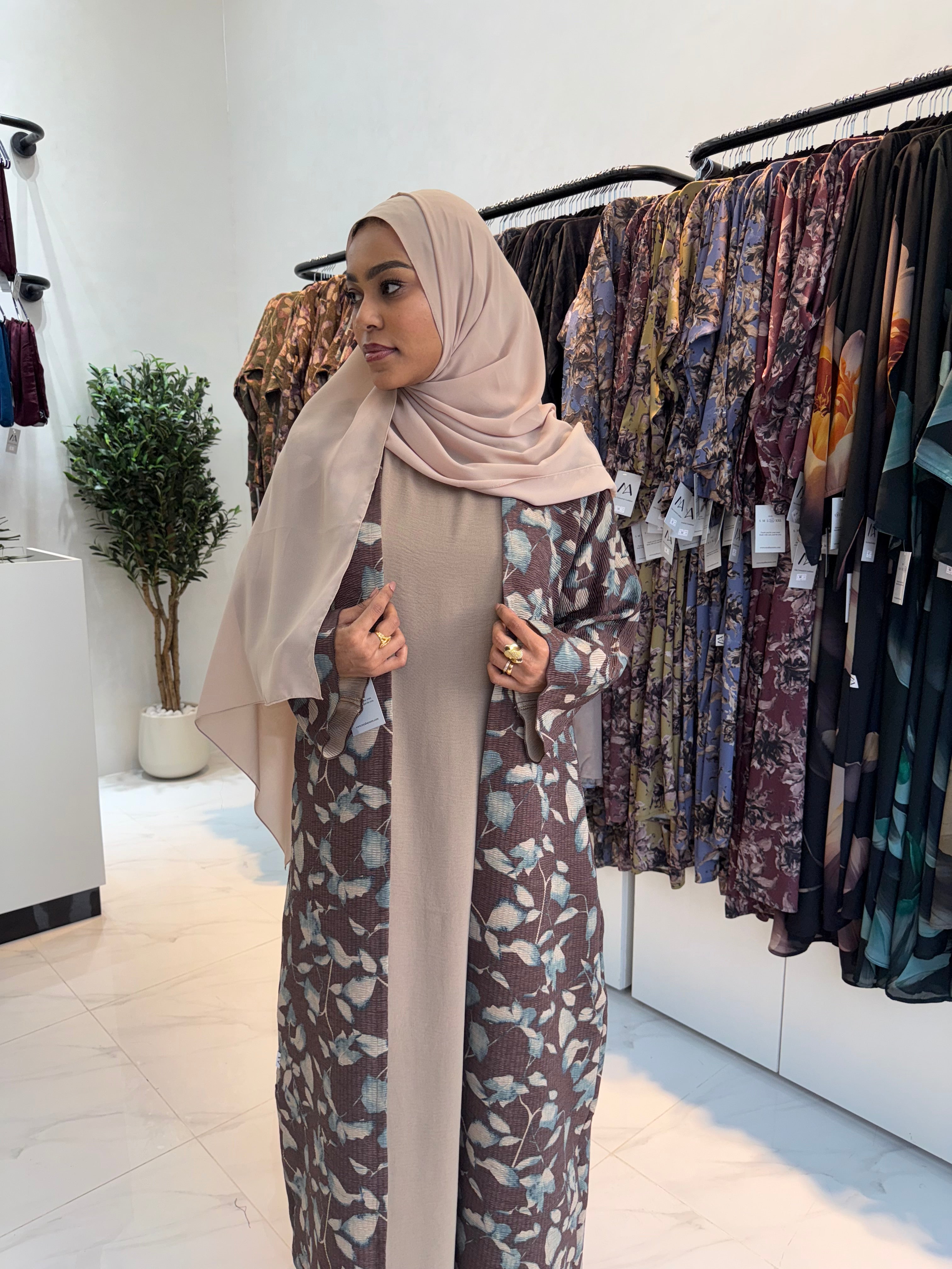 Printed Abaya