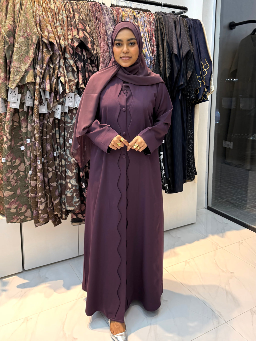 Mauve Abaya