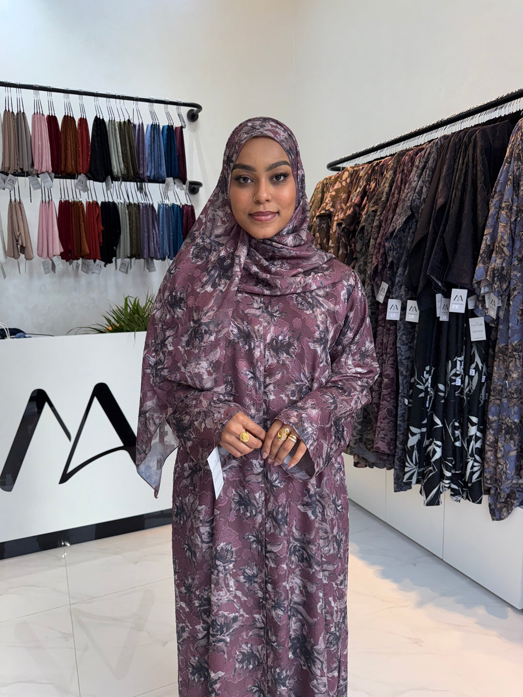 Double Chiffon Abaya