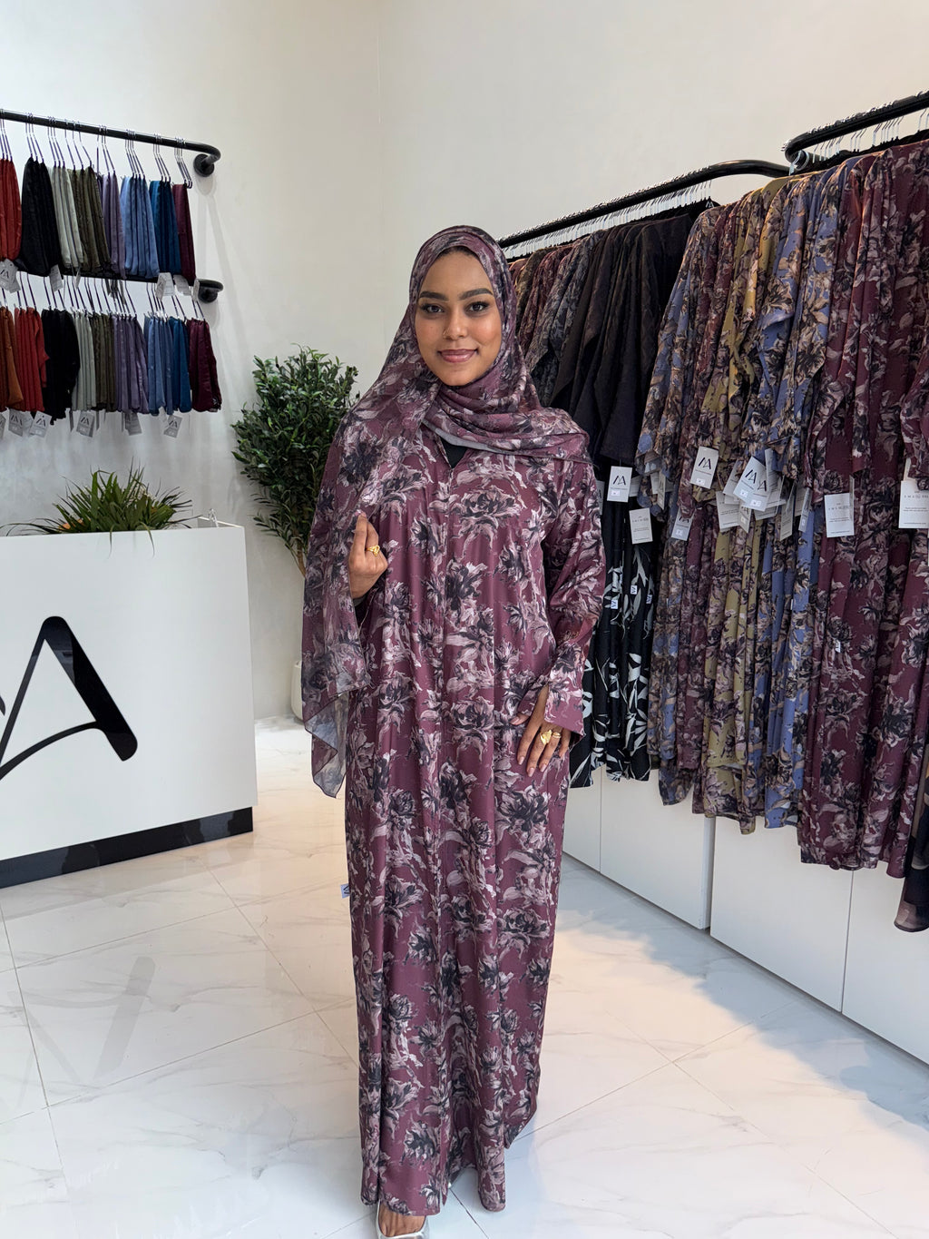 Printed Abaya