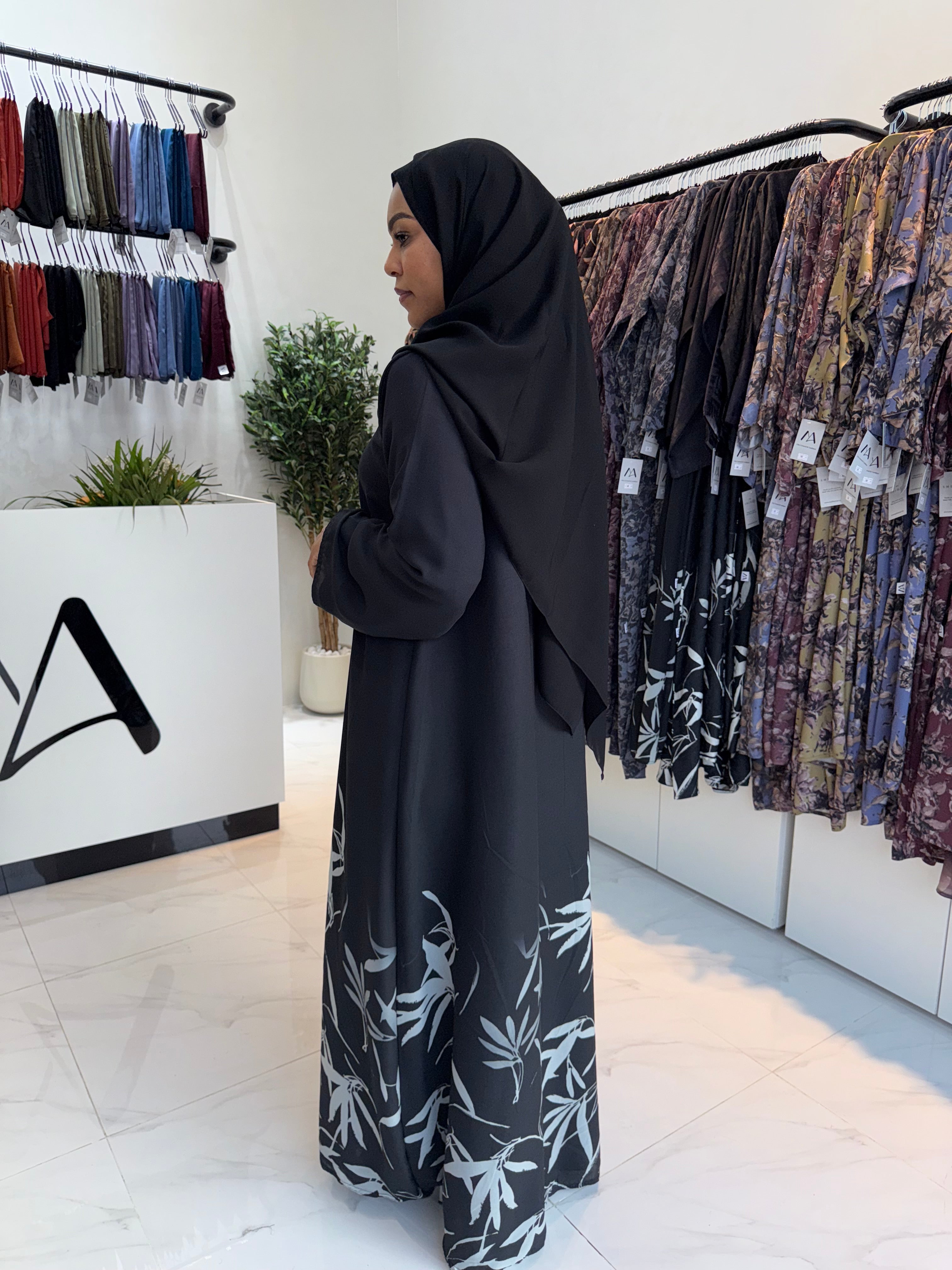 Double Chiffon Abaya