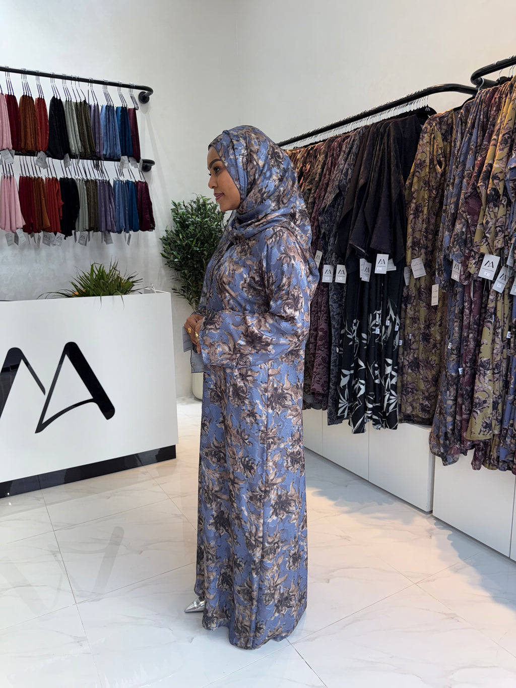 Double Chiffon Abaya