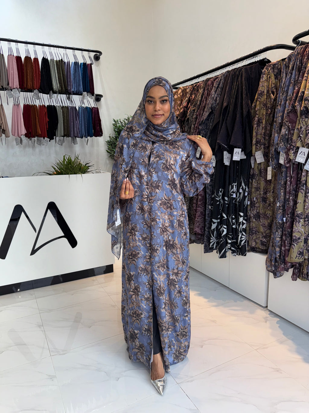 Double Chiffon Abaya