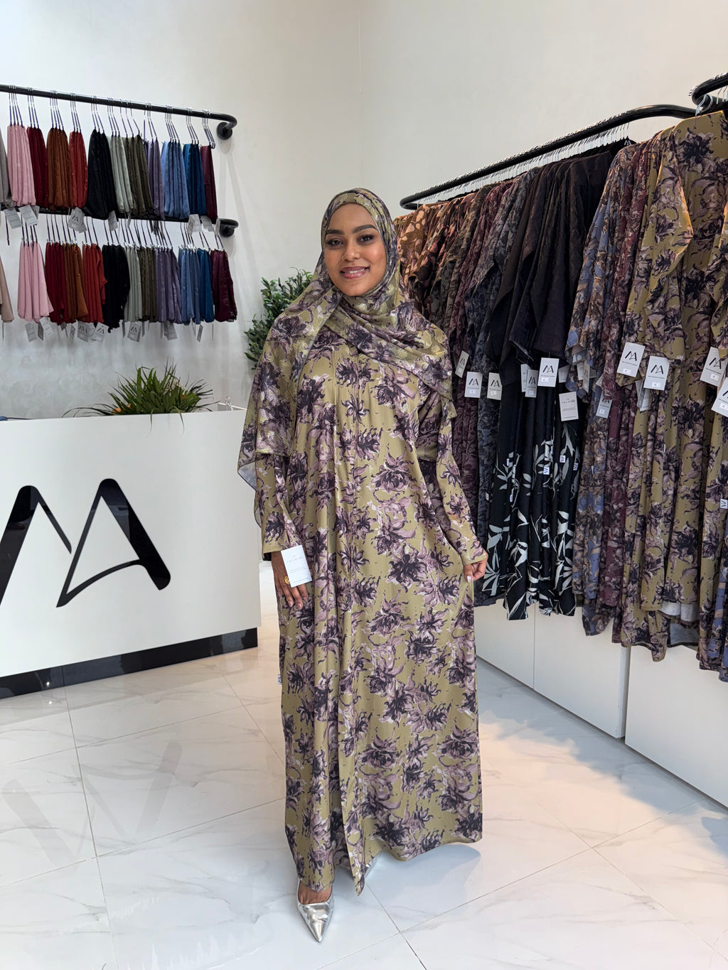 Printed Abaya