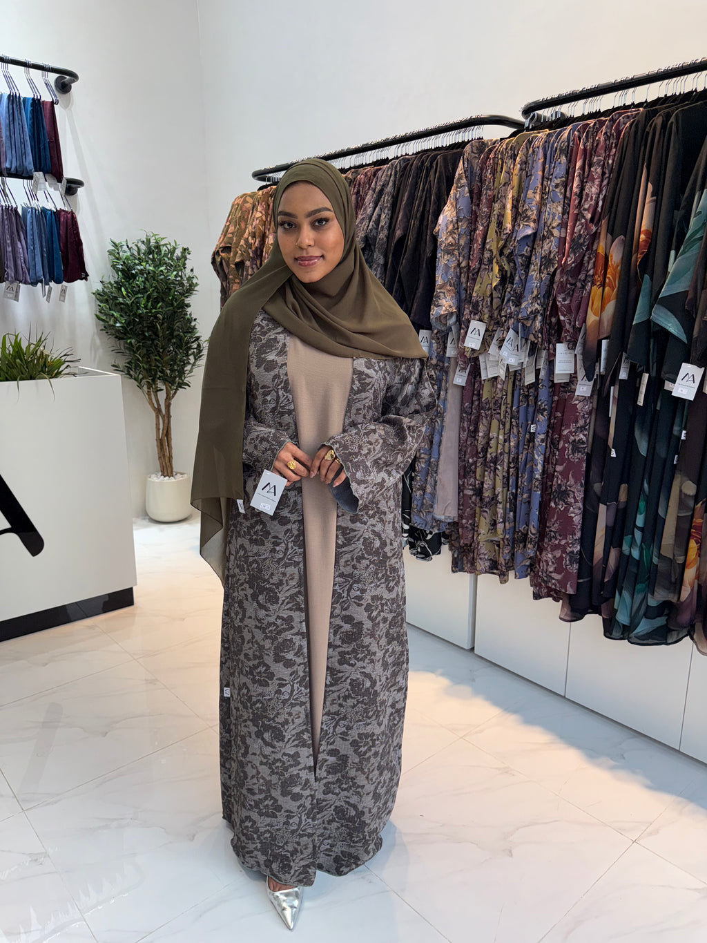 Printed Abaya