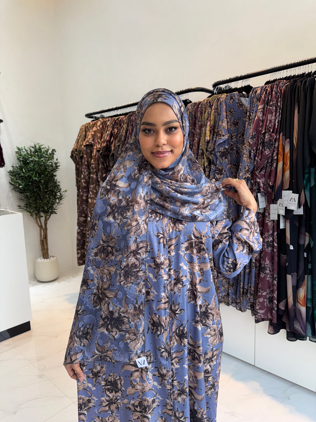 Printed Abaya