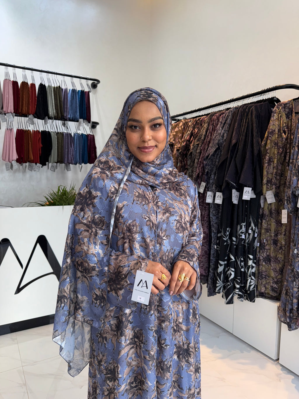 Double Chiffon Abaya