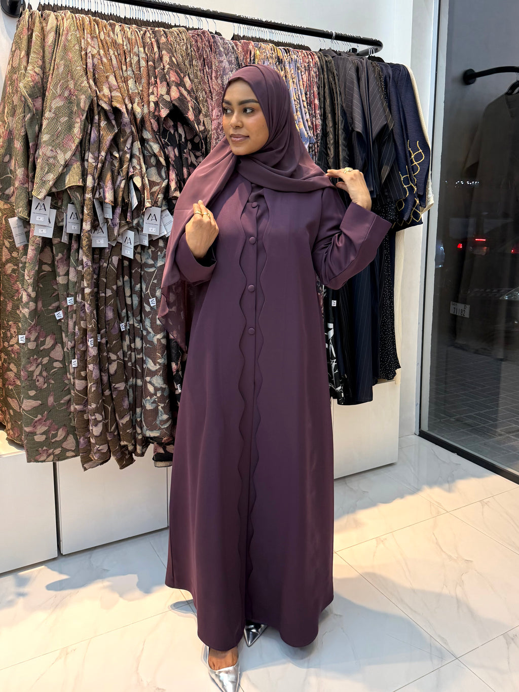 Mauve Abaya