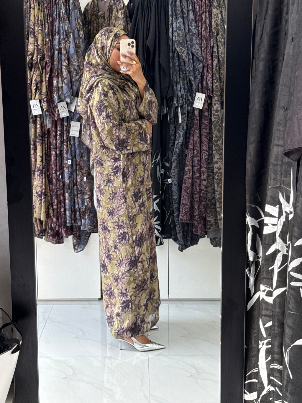 Double Chiffon Abaya
