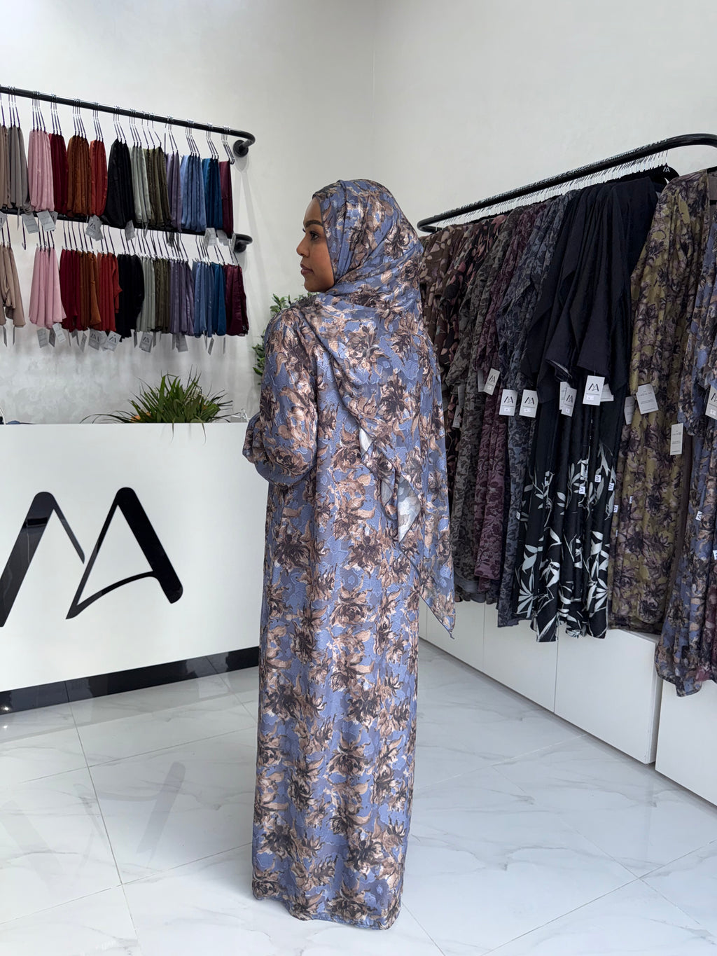 Double Chiffon Abaya