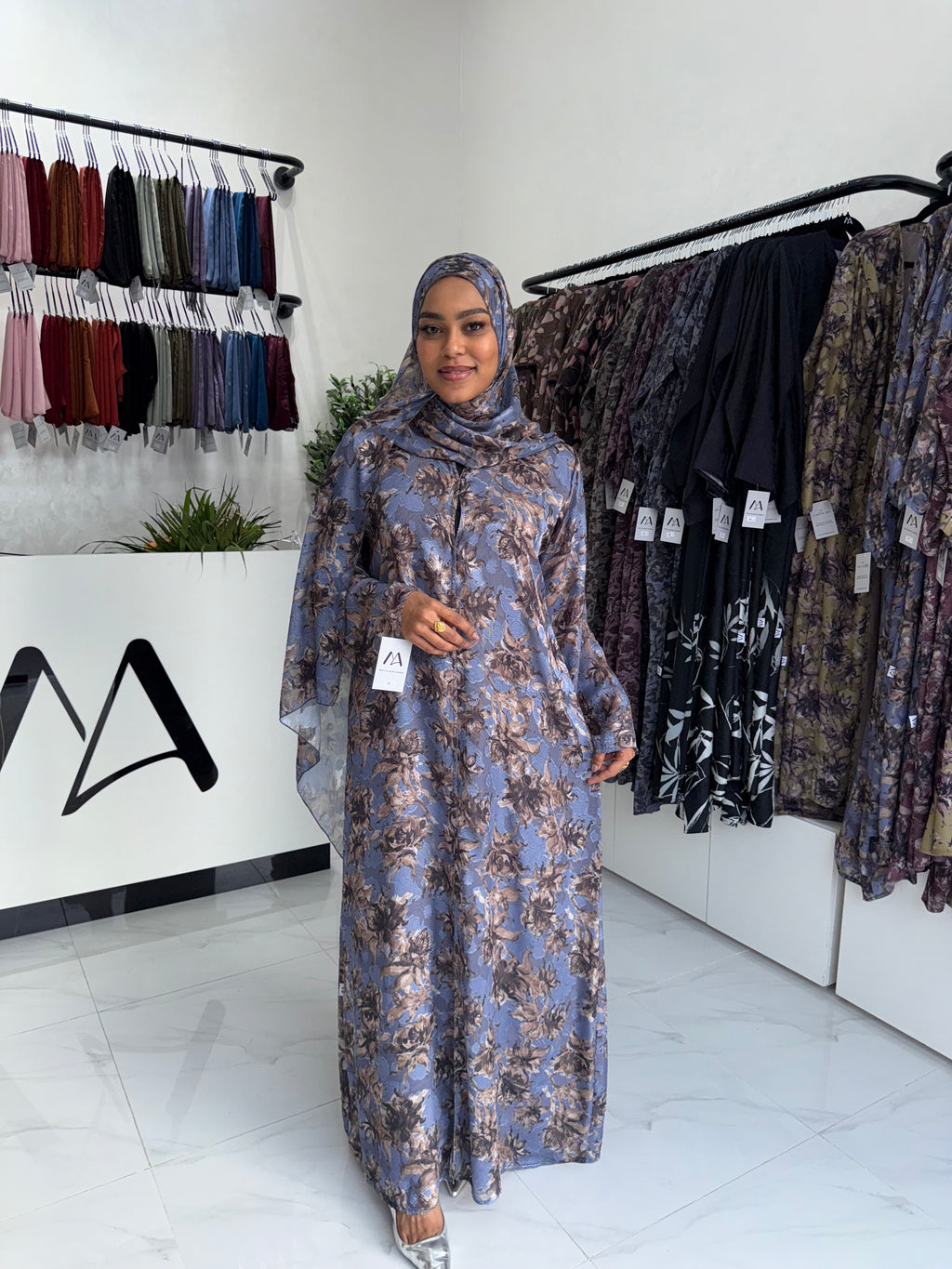 Double Chiffon Abaya
