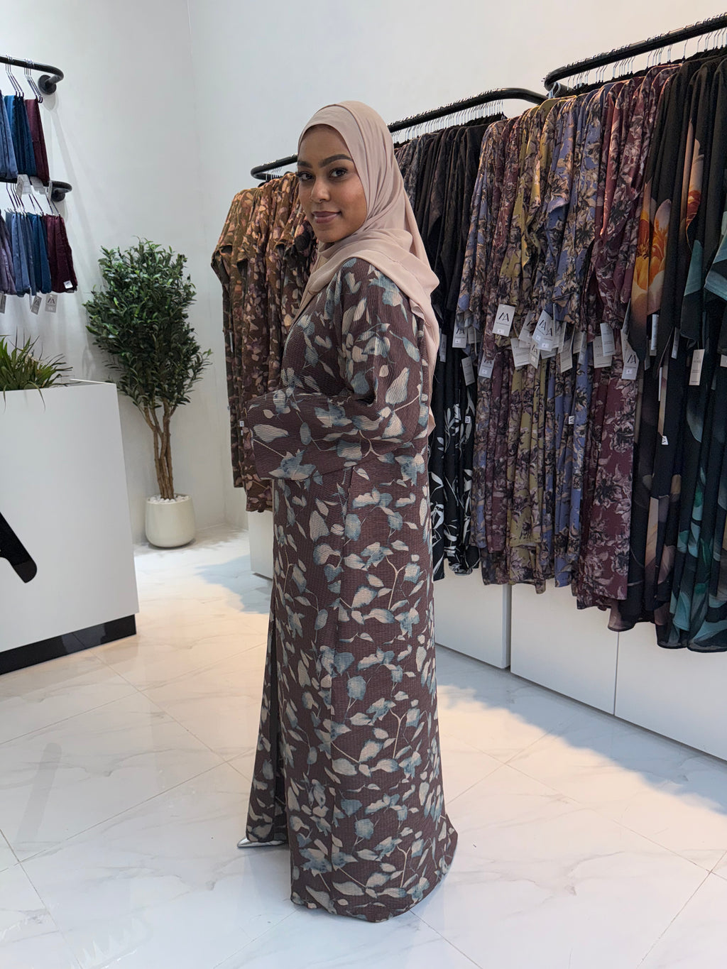 Printed Abaya