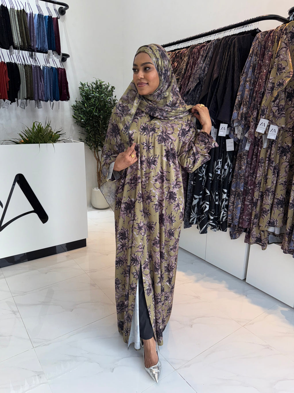 Printed Abaya