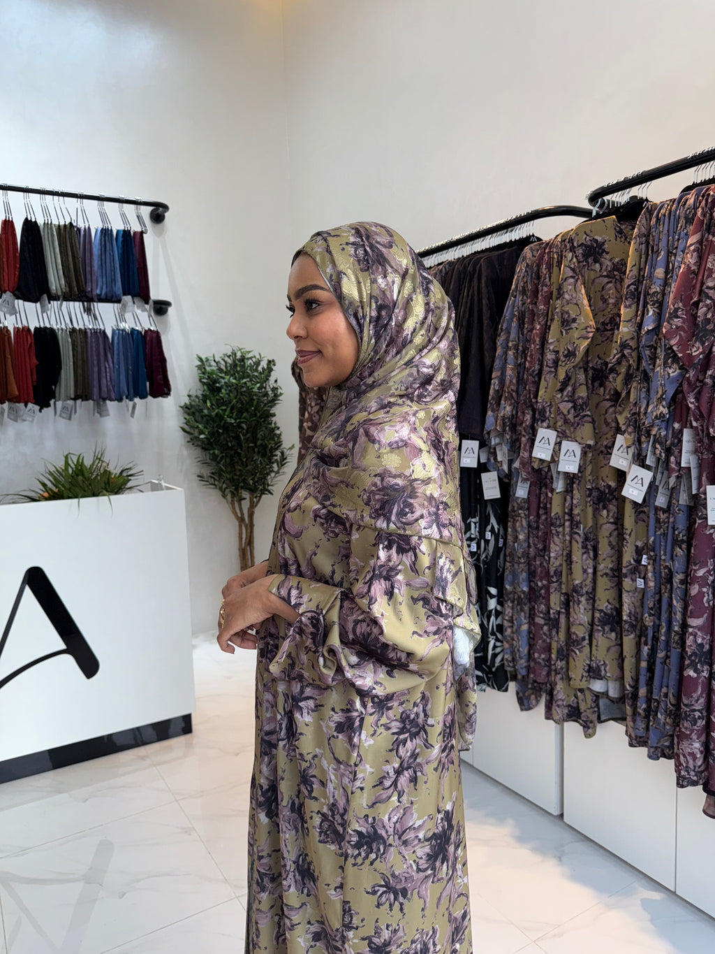 Printed Abaya