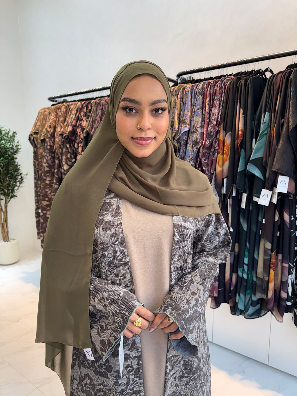 Printed Abaya