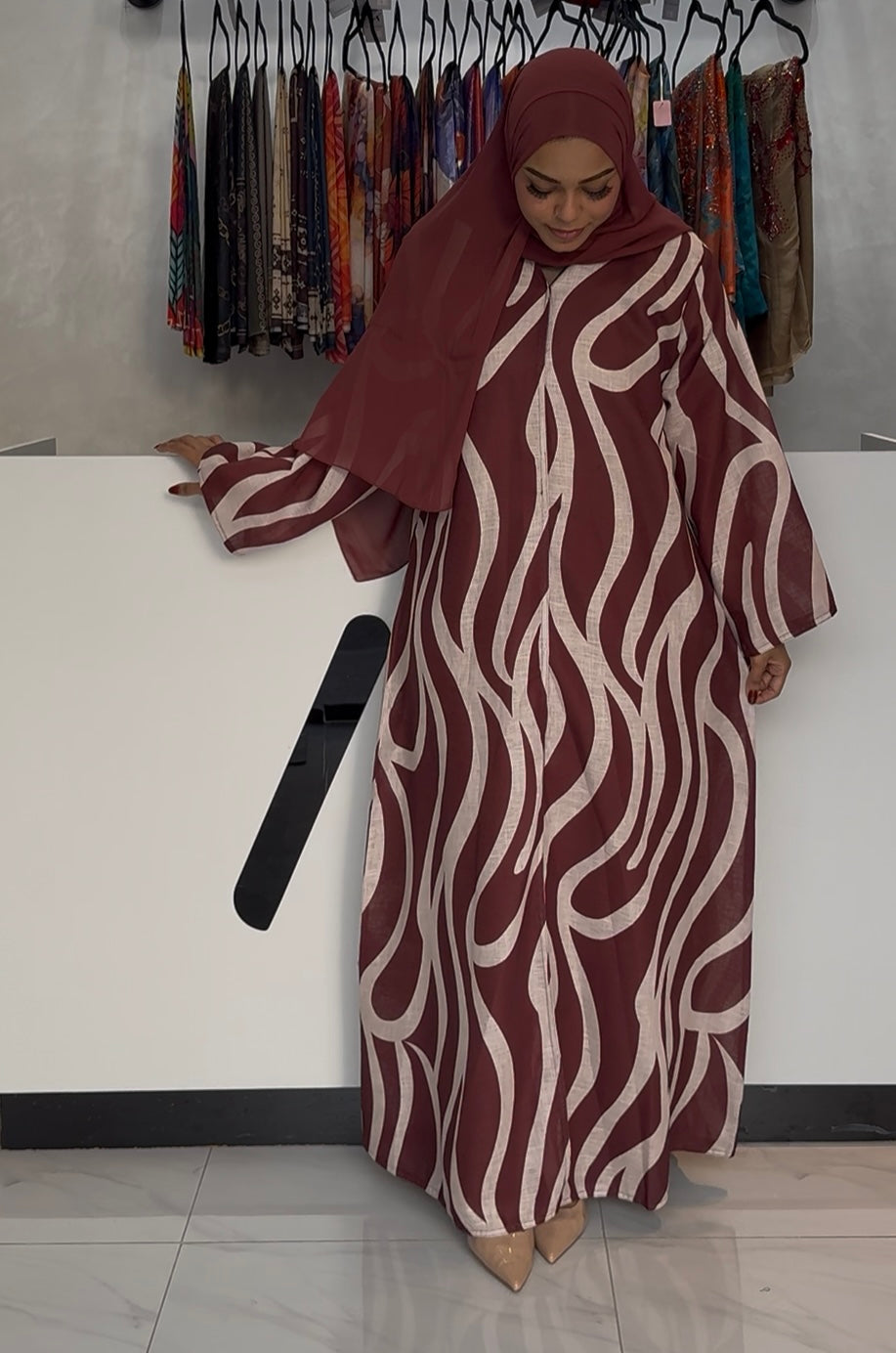 Burgundy Wave