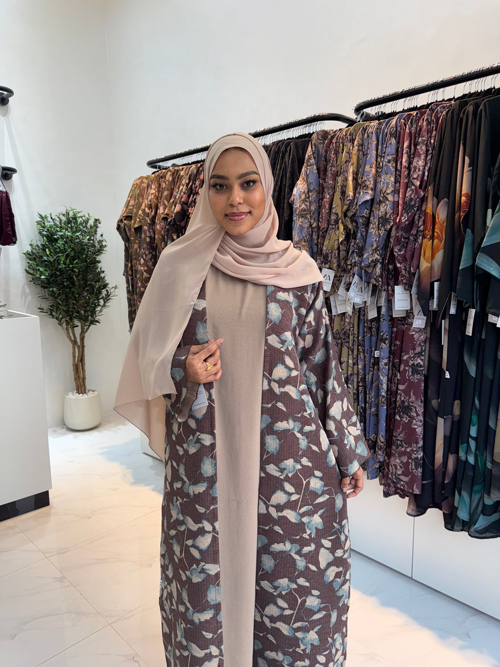 Printed Abaya
