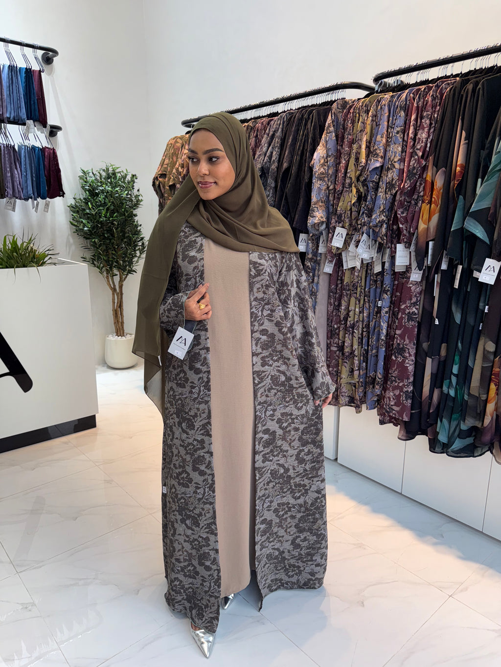 Printed Abaya