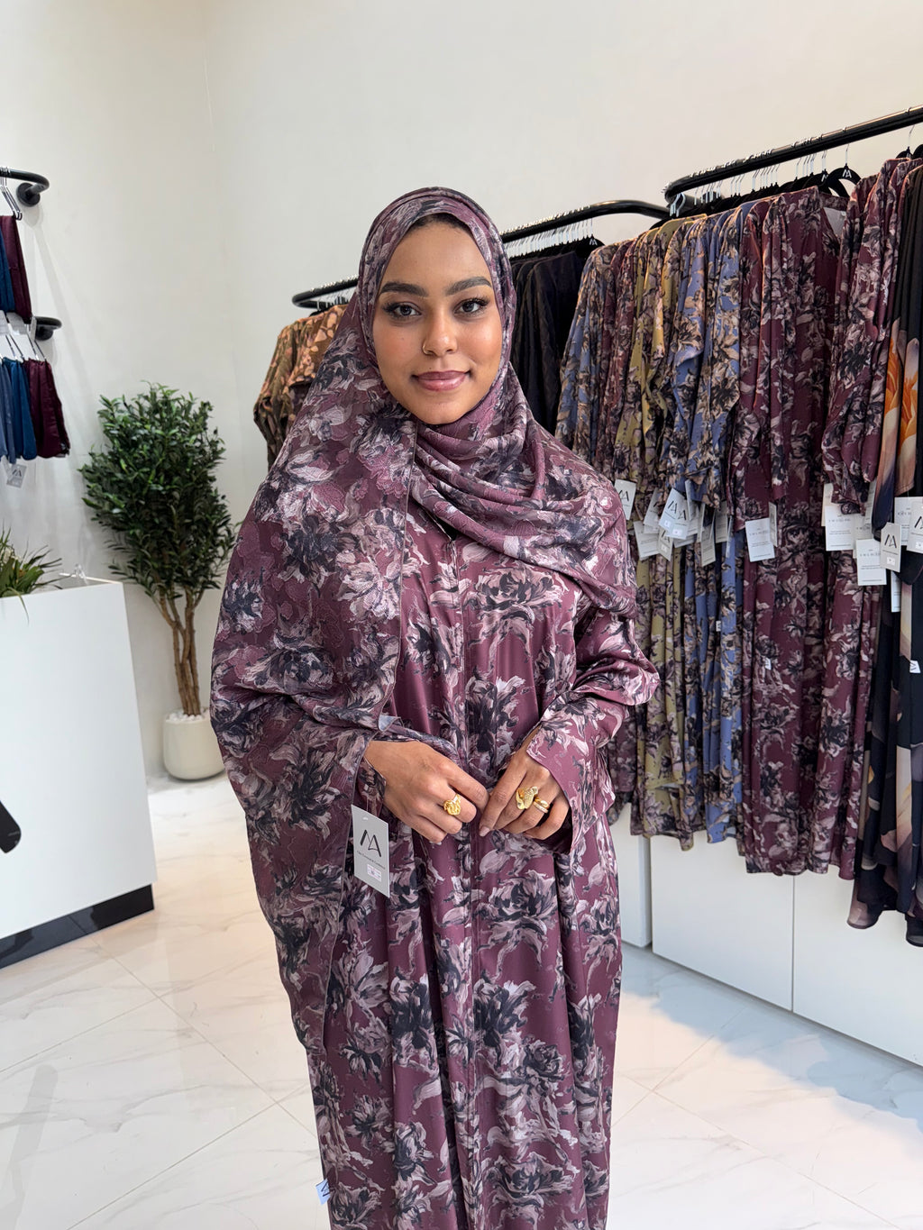 Printed Abaya