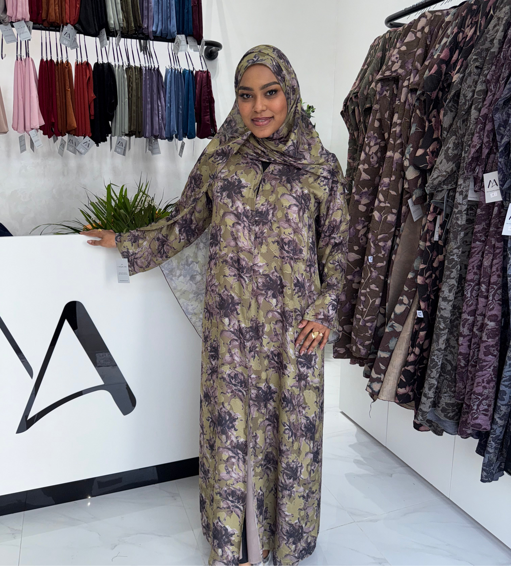 Double Chiffon Abaya