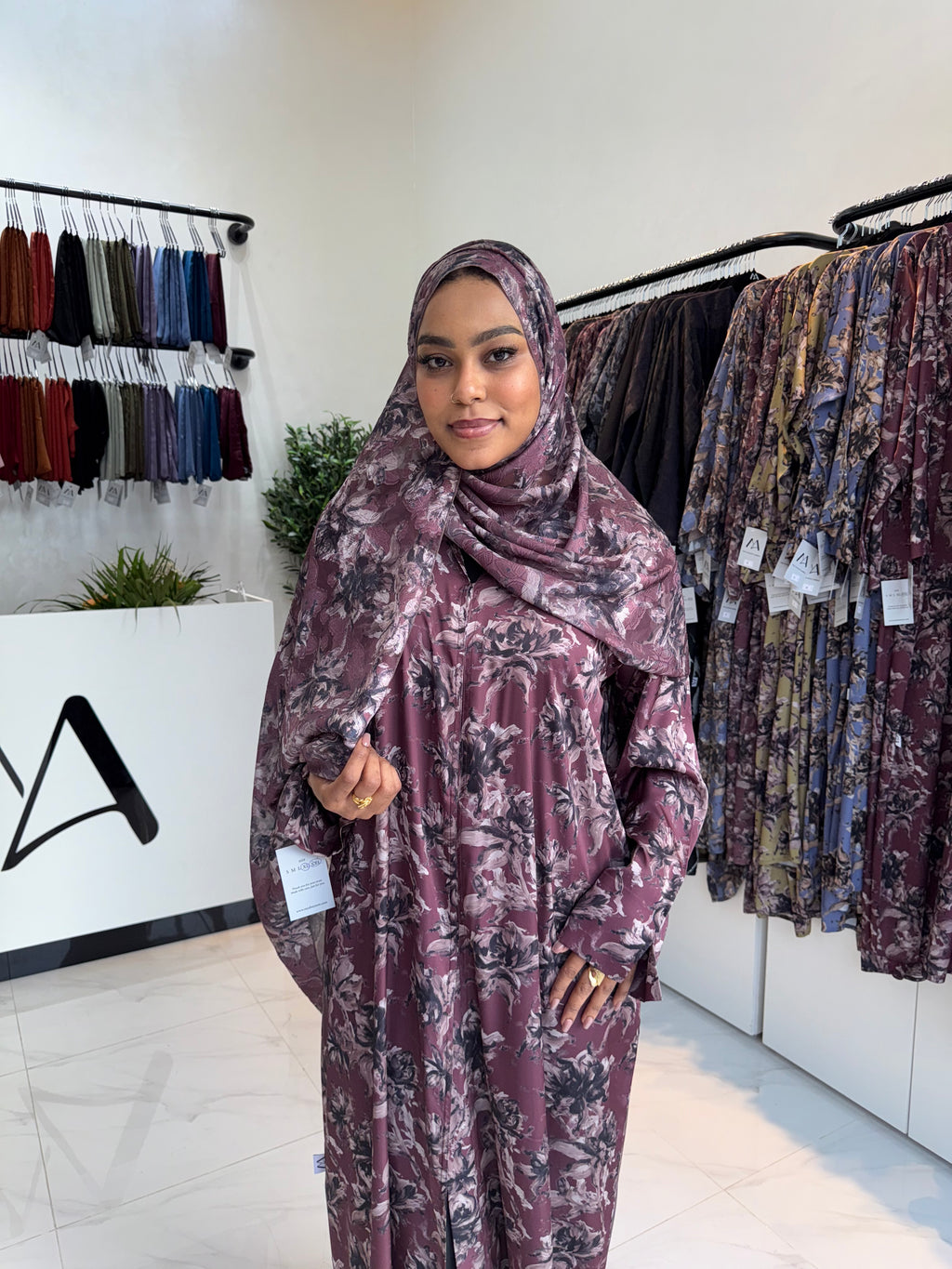 Printed Abaya