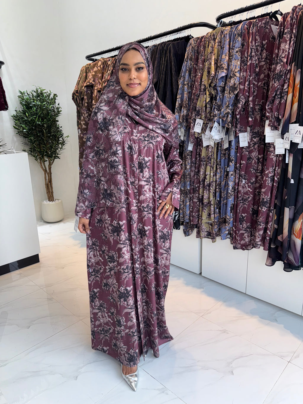 Printed Abaya